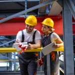factory-workers-protective-equipment-standing-production-hall-sharing-ideas_342744-247